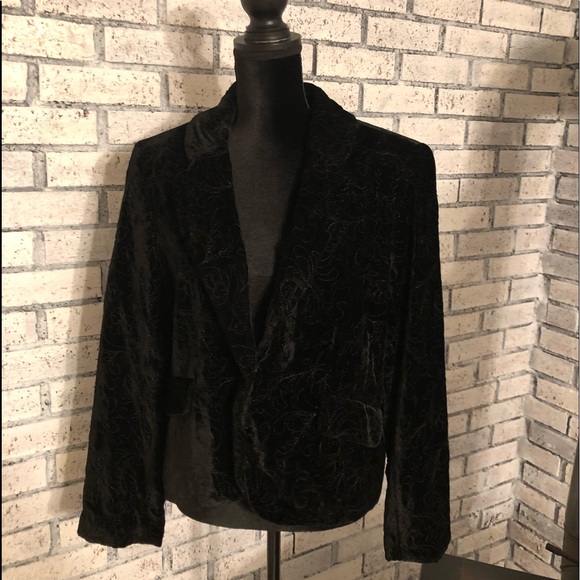 BLACK VELVET BANDOLINO JACKET - Picture 6 of 8